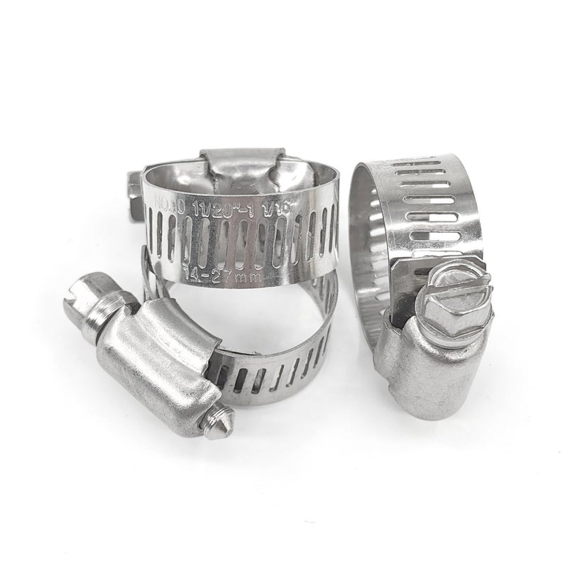 Gardeningwill 3Sets Brass 5/8" Garden Heavy Duty Hose Mender Repair End Replacement Male Female Connector with Stainless Clamp - Image 4